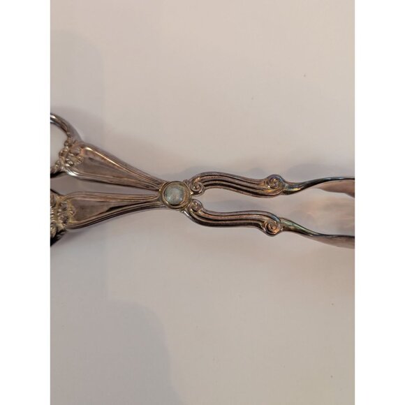 Vintage Gorham Heritage Italian Silver-Plated Ornate Ice Tongs Scissors - Picture 5 of 6